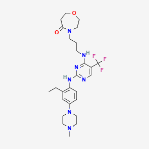 molecular formula C26H36F3N7O2 B12363687 DCC-3116 CAS No. 2543673-19-2