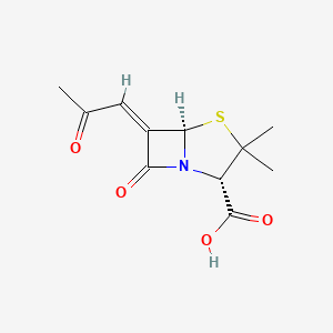 molecular formula C11H13NO4S B1236375 6-Acetylmethylenepenicillanic acid CAS No. 83151-26-2