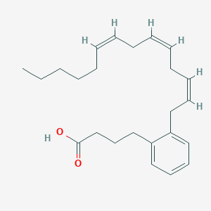 Benzenebutanoic acid, 2-(2,5,8-tetradecatrienyl)-, (Z,Z,Z)-