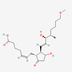 molecular formula C22H36O6 B1236377 16-Methyl-20-methoxy-PGE2 CAS No. 61218-31-3