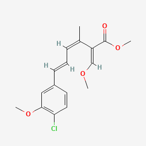 molecular formula C17H19ClO4 B1236378 Strobilurin B CAS No. 65105-52-4