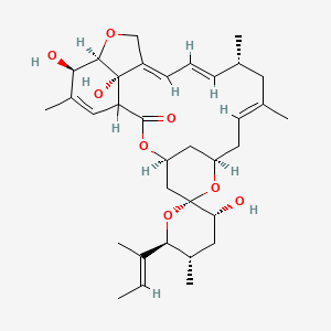 (3'R,4S,5'S,6S,6'S,8R,10E,13R,14E,16E,20R,21R,24S)-6'-[(E)-But-2-en-2-yl]-3',21,24-trihydroxy-5',11,13,22-tetramethylspiro[3,7,19-trioxatetracyclo[15.6.1.14,8.020,24]pentacosa-10,14,16,22-tetraene-6,2'-oxane]-2-one