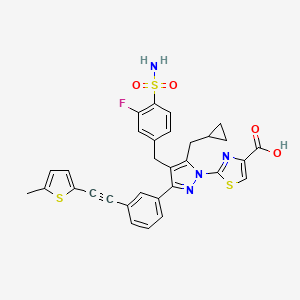 molecular formula C31H25FN4O4S3 B12363791 NCATS-SM1441 