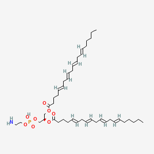 molecular formula C45H74NO8P B1236380 [(2R)-3-[2-aminoethoxy(hydroxy)phosphoryl]oxy-2-[(5E,8E,11E,14E)-icosa-5,8,11,14-tetraenoyl]oxypropyl] (5E,8E,11E,14E)-icosa-5,8,11,14-tetraenoate CAS No. 5634-86-6