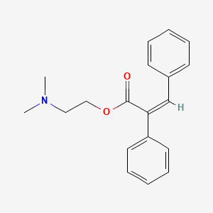 Dimethylaminoethyl-alpha-phenylcinnamate
