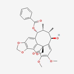 molecular formula C29H28O9 B12363882 Benzoyl oxokadsuranol 