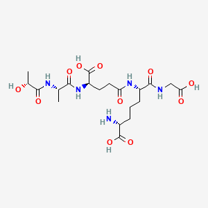 molecular formula C20H33N5O11 B1236398 Gludapcin 