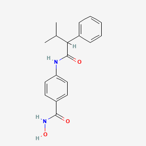 N-hydroxy-4-[(3-methyl-2-phenylbutanoyl)amino]benzamide