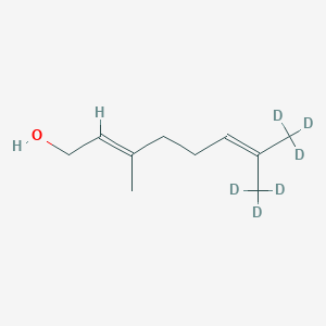 (2E)-8,8,8-Trideuterio-3-methyl-7-(trideuteriomethyl)octa-2,6-dien-1-ol
