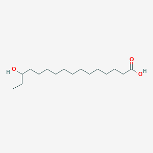 molecular formula C16H32O3 B1236415 14-Hydroxyhexadecanoic acid 