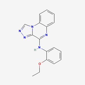molecular formula C17H15N5O B1236420 N-(2-ethoxyphenyl)-[1,2,4]triazolo[4,3-a]quinoxalin-4-amine 