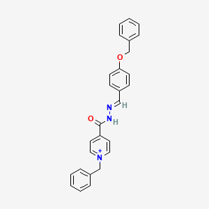 1-Benzyl-4-({2-[4-(benzyloxy)benzylidene]hydrazino}carbonyl)pyridinium chloride