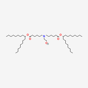 molecular formula C48H95NO5 B12364314 heptadecan-9-yl 6-[(6-heptadecan-9-yloxy-6-oxohexyl)-(2-hydroxyethyl)amino]hexanoate 