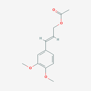 molecular formula C13H16O4 B1236433 3,4-Dimethoxycinnamyl acetate 