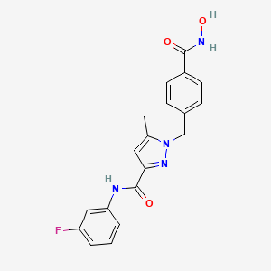 molecular formula C19H17FN4O3 B12364330 LT-630 