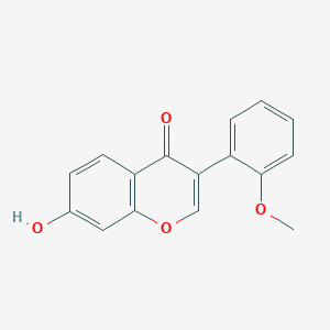 molecular formula C16H12O4 B1236434 7-hydroxy-3-(2-methoxyphenyl)-4H-chromen-4-one CAS No. 63909-40-0