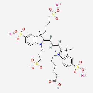 molecular formula C35H43K3N2O14S4 B12364350 AF 555 carboxylic acid 