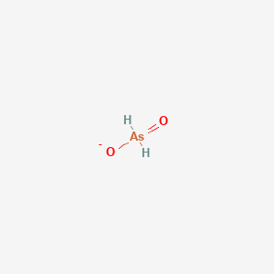 molecular formula AsH2O2- B1236438 Arsinate 