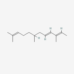molecular formula C15H26 B1236439 Caparratriene 