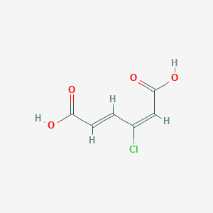 molecular formula C6H5ClO4 B1236452 (E,E)-3-氯粘康酸 