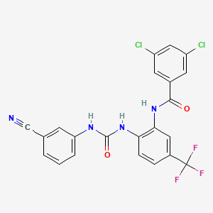 molecular formula C22H13Cl2F3N4O2 B12364552 SC912 