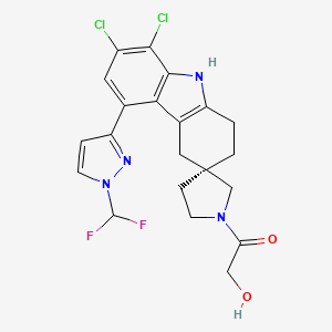 molecular formula C21H20Cl2F2N4O2 B12364584 cGAS-IN-3 