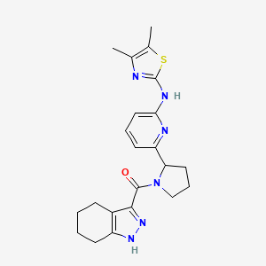molecular formula C22H26N6OS B12364662 MHC00188 