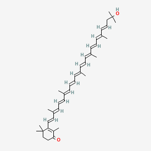 molecular formula C40H54O2 B1236474 Deoxyflexixanthin/Keto-myxocoxanthin CAS No. 26056-69-9