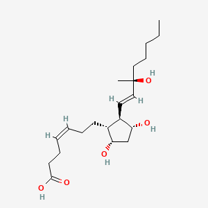 molecular formula C21H36O5 B1236475 15(S)-15-Methyl delta(4)-prostaglandin F1alpha CAS No. 65659-61-2