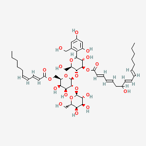 molecular formula C51H74O21 B1236477 Fusacandin A CAS No. 166407-33-6