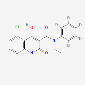molecular formula C19H17ClN2O3 B12364884 Laquinimod-d5 