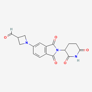 molecular formula C17H15N3O5 B12365090 Thalidomide-azetidine-CHO 