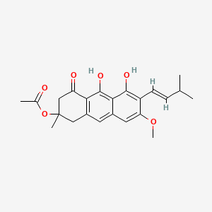 molecular formula C23H26O6 B1236512 Vismione A CAS No. 70322-88-2
