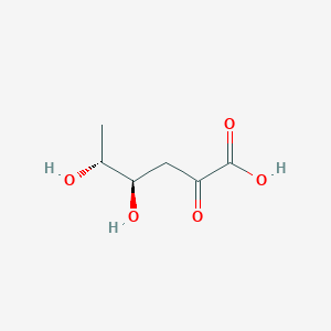 molecular formula C6H10O5 B1236514 2-脱氢-3-脱氧-D-岩藻糖酸 