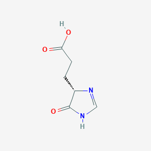 molecular formula C6H8N2O3 B1236517 (S)-3-(4-oxo-4,5-dihydro-1H-imidazol-5-yl)propanoic acid 