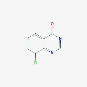 molecular formula C8H5ClN2O B12365174 8-chloro-8H-quinazolin-4-one 