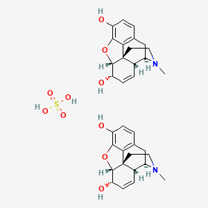 molecular formula C17H21NO7S B1236521 Morphine sulfate CAS No. 64-31-3
