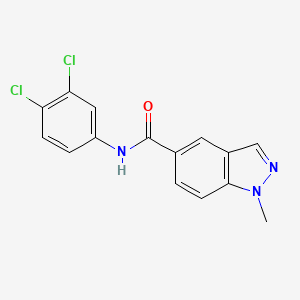 molecular formula C15H11Cl2N3O B12365221 PSB-1491 