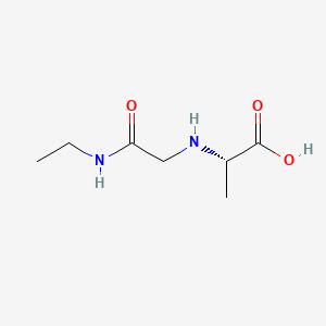molecular formula C7H14N2O3 B1236525 N-Ethylcarbaminomethyl-L-alanine CAS No. 76157-58-9
