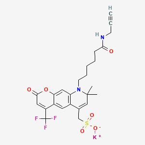 molecular formula C25H26F3KN2O6S B12365271 AF430 alkyne 