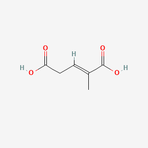 molecular formula C6H8O4 B1236534 (E)-2-Methylglutaconic acid CAS No. 53358-21-7