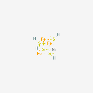 molecular formula Fe3H4NiS4-4 B1236537 Nickel/iron/sulfur cluster 