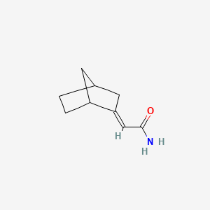 molecular formula C9H13NO B1236544 (Bicyclo(2.2.1)hept-2-ylidene)acetamide CAS No. 80106-53-2