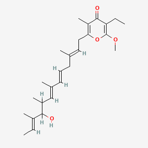 molecular formula C26H38O4 B1236545 Actinopyrone C CAS No. 88378-61-4