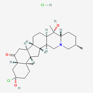 molecular formula C27H43Cl2NO3 B1236553 3-Chlorimperialine CAS No. 67903-58-6