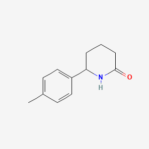 molecular formula C12H15NO B12365769 6-(4-Methylphenyl)piperidin-2-one 