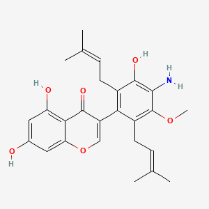 molecular formula C26H29NO6 B1236577 Piscerythramine CAS No. 132923-36-5