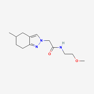 molecular formula C13H21N3O2 B1236582 N-(2-methoxyethyl)-2-(5-methyl-4,5,6,7-tetrahydroindazol-2-yl)acetamide 