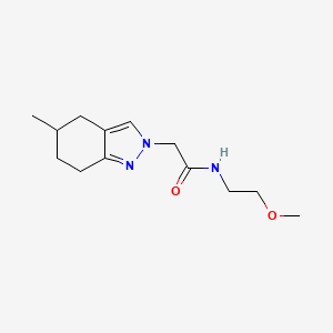 N-(2-methoxyethyl)-2-(5-methyl-4,5,6,7-tetrahydroindazol-2-yl)acetamide