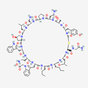 molecular formula C91H131N21O21S B12365895 BMS-986189 